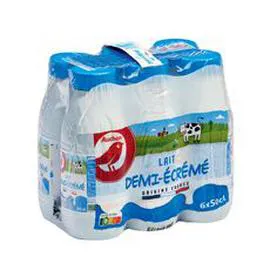 Lait demi-écrémé UHT (6x50cl)