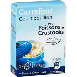 Court bouillon pour poissons et crustacés (l'unité)