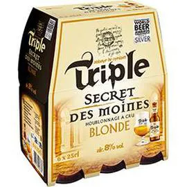 Bière blonde triple 8% bouteilles (6x25cl)