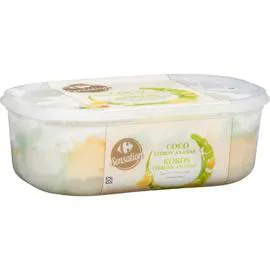 Glace sorbet coco citron ananas (499,5g)