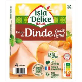 Blanc de dinde goût fumé halal (120g)