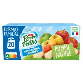 MATERNE, POM'POTES Compote pomme s/sucres ajoutés 20x90g