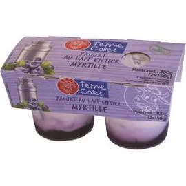Yaourt au lait entier myrtille (300g)