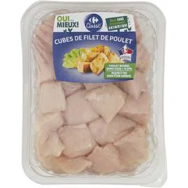 Cubes de filet de poulet blanc (500g)