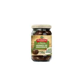 Olive Noir Dénoyautées Marinées aux Herbes de Provence (15g)