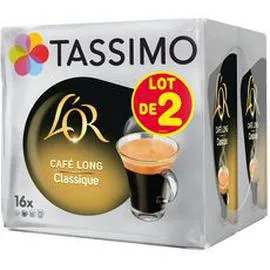 Dosettes de café L'Or café long classique (208g)