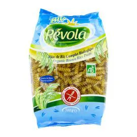 BIOREVOLA Fusilli Au Riz Complet Sans Gluten Bio 500g