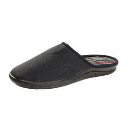 Mules homme anthracite rayée T42 (la paire)