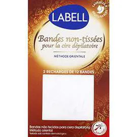 Bandes non-tissées pour la cire dépilatoire (x2)