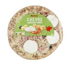 Pizza chèvre et lardons fumés (450g)