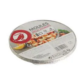 Moules aluminium pour 12 escargots (x5)