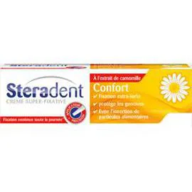 STERADENT Crème super-fixative Confort à l'extrait de camomille 40g