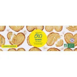 MONOPRIX BIO Palmiers pur beurre bio 100g