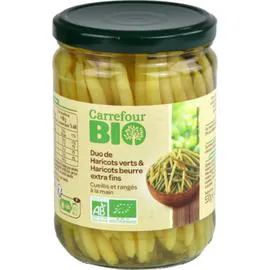 Haricots bio verts & beurre extra fins (280g)