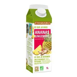 Jus ananas gingembre bio (1l)