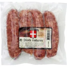 Saucisses Diots natures (4x85g)