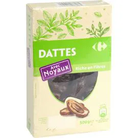 CARREFOUR Fruits secs dattes avec noyaux 500g