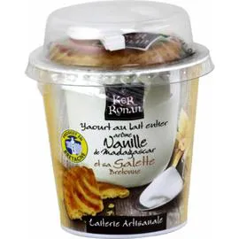 Yaourt vanille et sa galette Bretonne (150g)