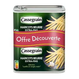 CASSEGRAIN Haricots beurre 2x220g
