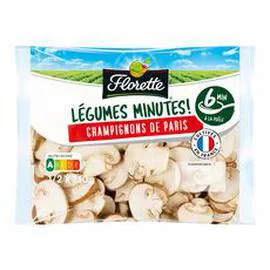 FLORETTE Champignons de Paris prêts à l'emploi crus ou à poêler 250g