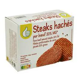 Steaks hachés pur boeuf 20% MG (1kg)