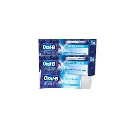 Dentifrice Arctic Fresh Menthe Poivrée & Menthe Verte 3D White (2x75ml)