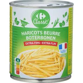 CARREFOUR CLASSIC' Haricots beurre extra-fins 440g