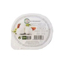 L'ITALIE DES FROMAGES Fromage Mozzarella cerises 125g