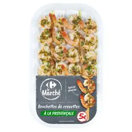 Brochettes crevettes sauce provençale (125g)