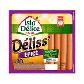 Déliss Saucisses orientales épicées halal (350g)
