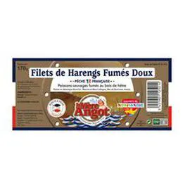 Filets de harengs fumés doux pêche Française (170g)