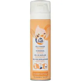 CARREFOUR SOFT Gel à raser beurre de karité parfum abricot 200ml