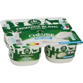 Fromage blanc au lait de chevre nature (4x100g)