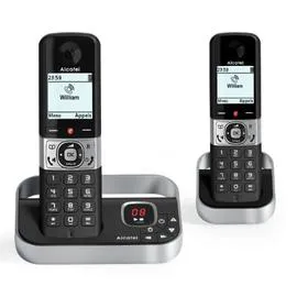 Téléphone fixe sans fil avec répondeur Duo F890 Voice - ATL1422122 - Noir (l'unité)