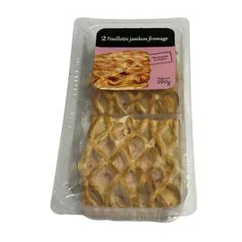  Feuilletés jambon fromage 2x140g