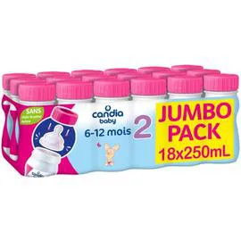 Lait bébé 2ème âge liquide (18x25cl)