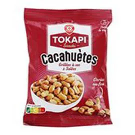 MARQUE REPÈRE, TOKAPI Cacahuètes Grillées à sec 120g