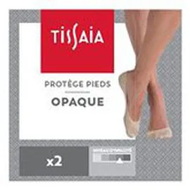 TISSAIA Protège pied Taille 38/41 noir x2 x2