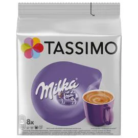 TASSIMO, MILKA Capsules compatibles Chocolat x8 240g