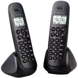 Téléphone fixe sans fil Duo PSDP130D - Noir (l'unité)