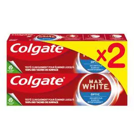 Dentifrice blancheur Max White Optic (2x75ml)