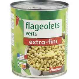 AUCHAN Flageolets verts extra-fins 530g