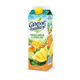 CARESSE ANTILLAISE Jus de fruits ananas mangue citron vert 1l