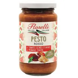 FLORELLI Sauce pesto rouge tomate et fromage 190g