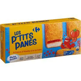 CARREFOUR CLASSIC' Poisson pané colin d'Alaska à la tomate 8x75g