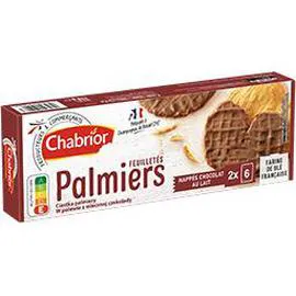 CHABRIOR Palmiers nappés chocolat au lait 100g