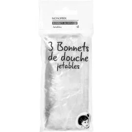 Monoprix Bonnets de Douche Jetables (x3)
