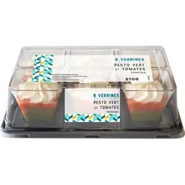 Verrines pesto vert tomates (270g)