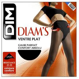 Collants Diam's Ventre plat Noir - Taille 3 (l'unité)