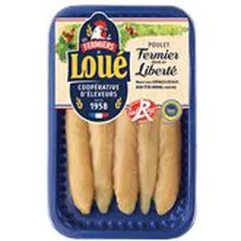 FERMIERS DE LOUÉ Aiguillettes poulet jaune Loué 180g